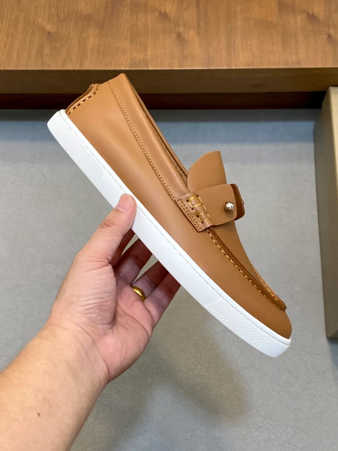 Men's shoes 💰740 christian louboutin (CL red sole shoes) exclusive hot model released 🎈🎈💪Movable latex feet👻Finished outsole line [Deyi] Global supply😝 [Top version]: original imported cowhide upper, top original leather lining, original molded TPU outsole, original 1:1 detail processing, original shoe last, large quantity available from stock, code number: 39-44 (38, 45 customized)